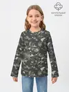 Детский лонгслив / Пиксельный камуфляж