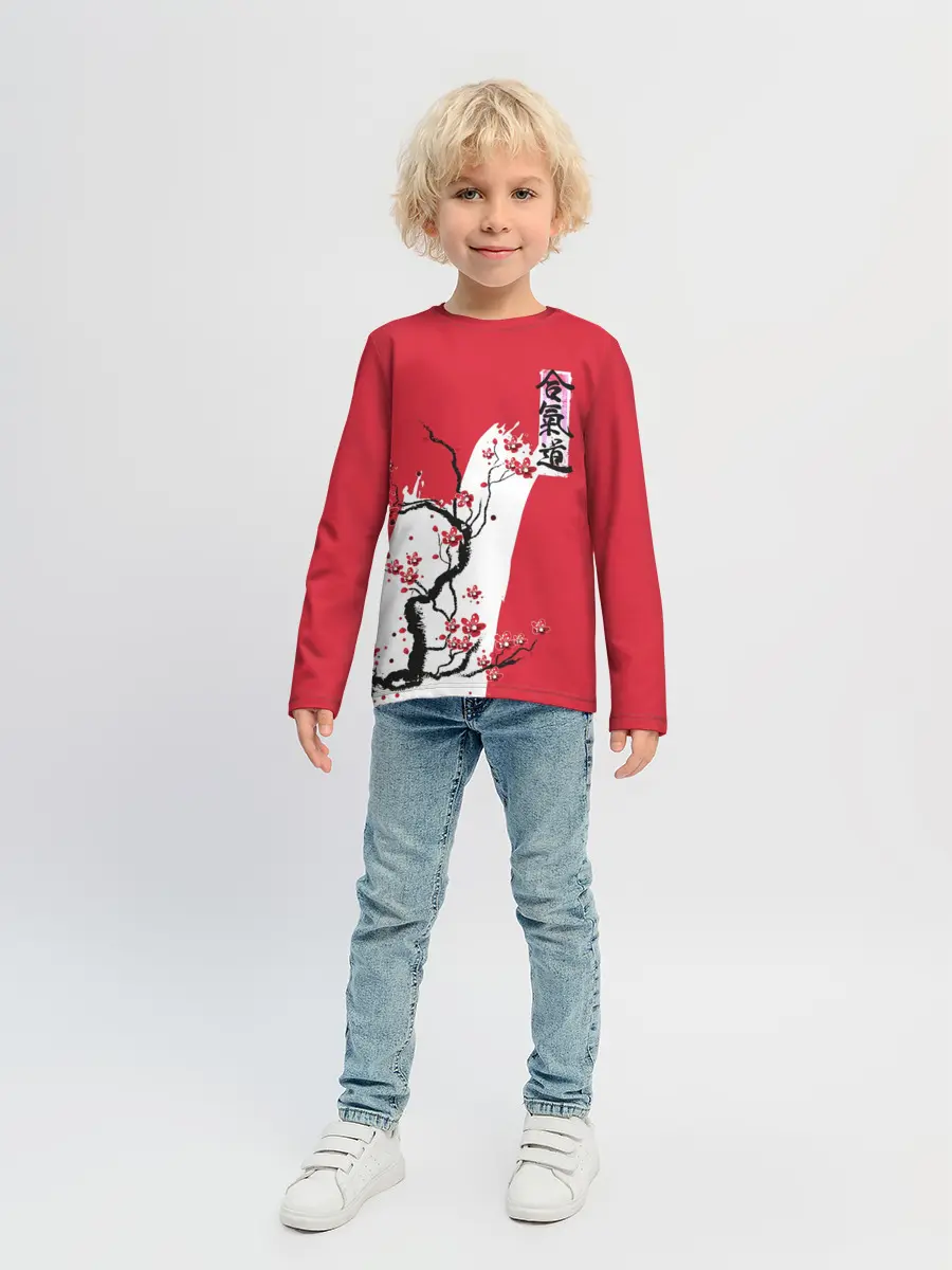 Детский лонгслив / Сакура Айкидо