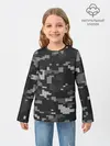 Детский лонгслив / Пиксельный камуфляж
