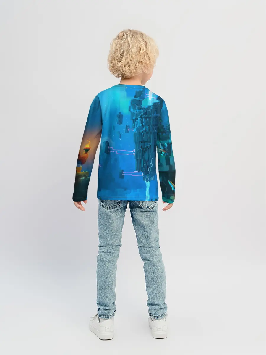 Детский лонгслив / Майнкрафт