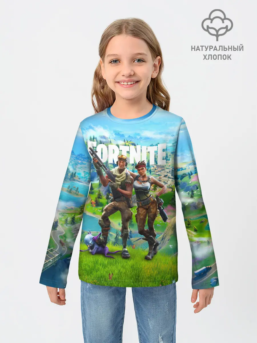 Детский лонгслив / Fortnite