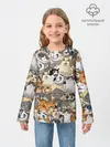 Детский лонгслив / ALL CATS MEMES