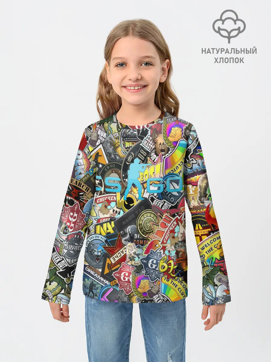 Детский лонгслив / CS GO