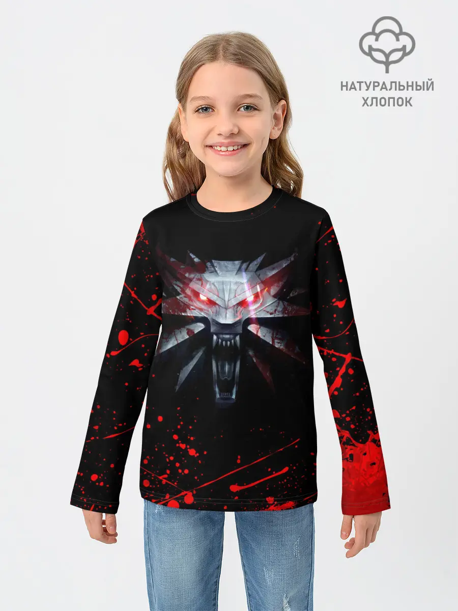 Детский лонгслив / ВЕДЬМАК / THE WITCHER / ГЕРАЛЬТ