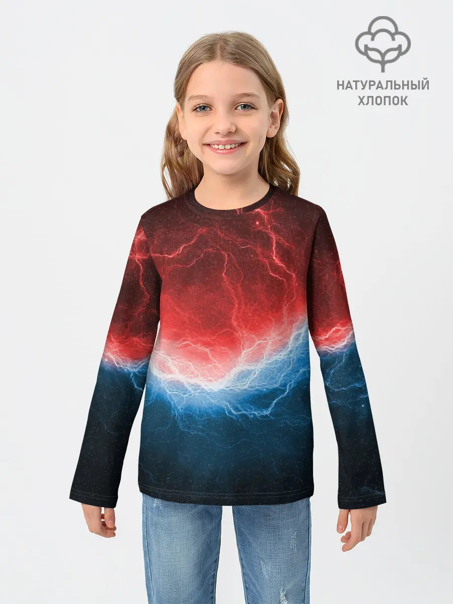 Детский лонгслив / Огонь и лёд