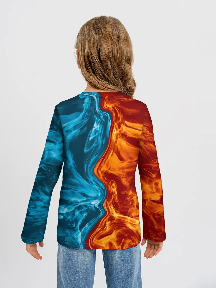 Детский лонгслив / Огонь и вода