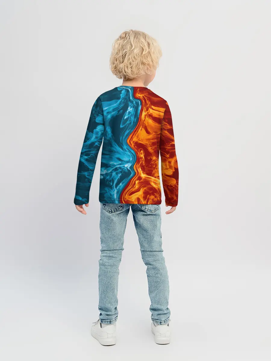 Детский лонгслив / Огонь и вода