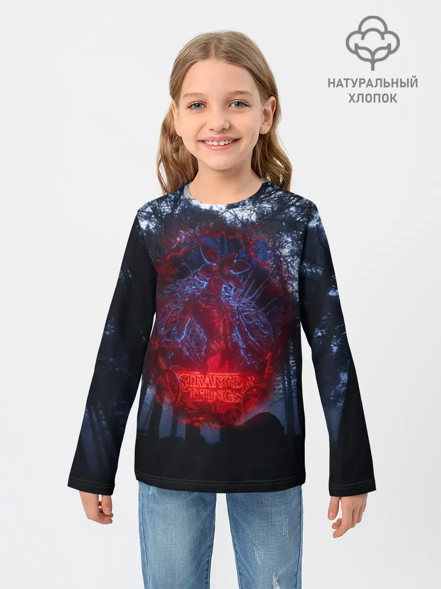 Детский лонгслив / Demogorgon Stranger Things
