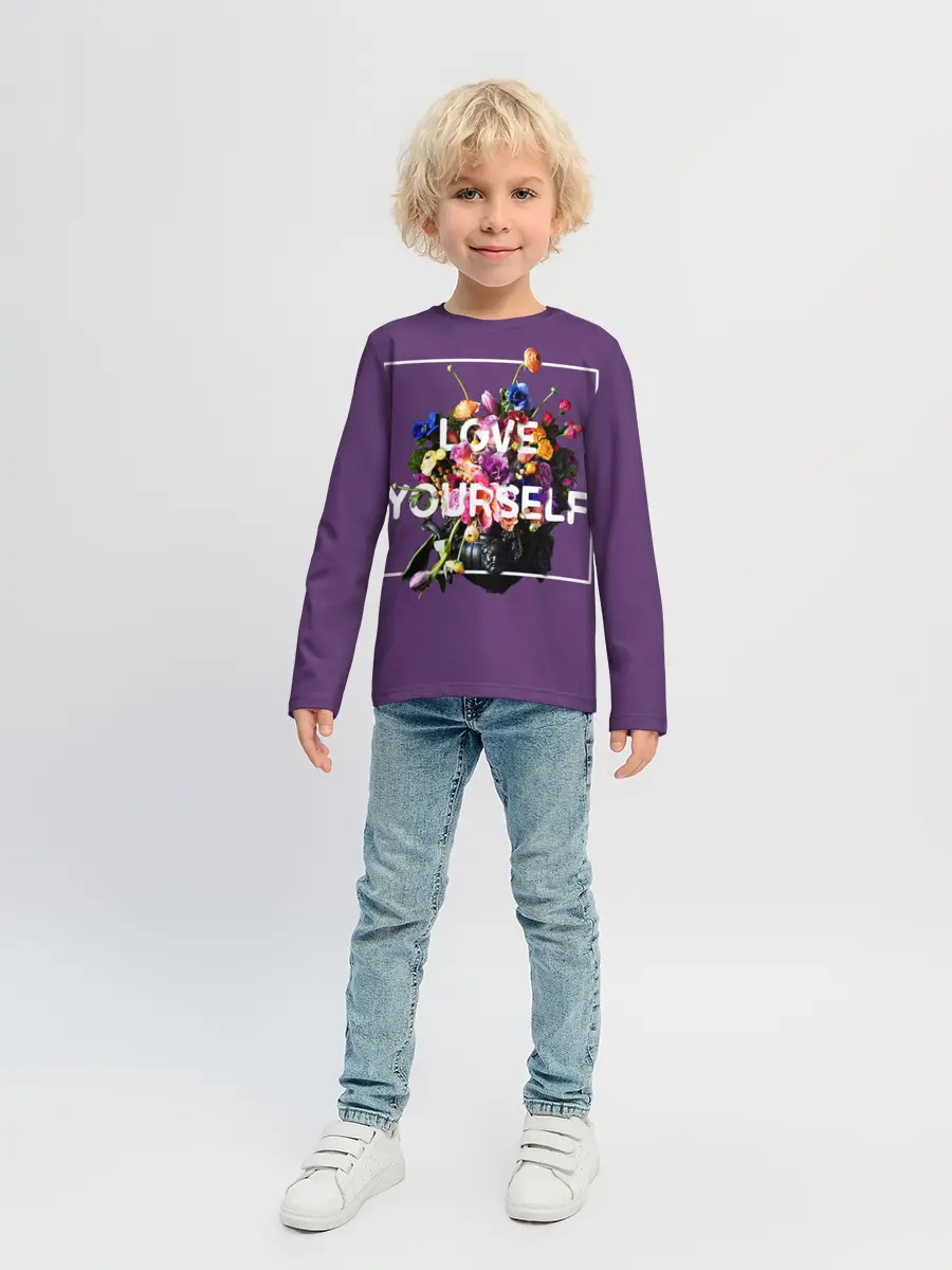 Детский лонгслив / Love Yourself