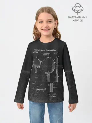 Детский лонгслив / настольный теннис