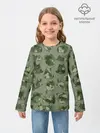 Детский лонгслив / Камуфляж с котиками