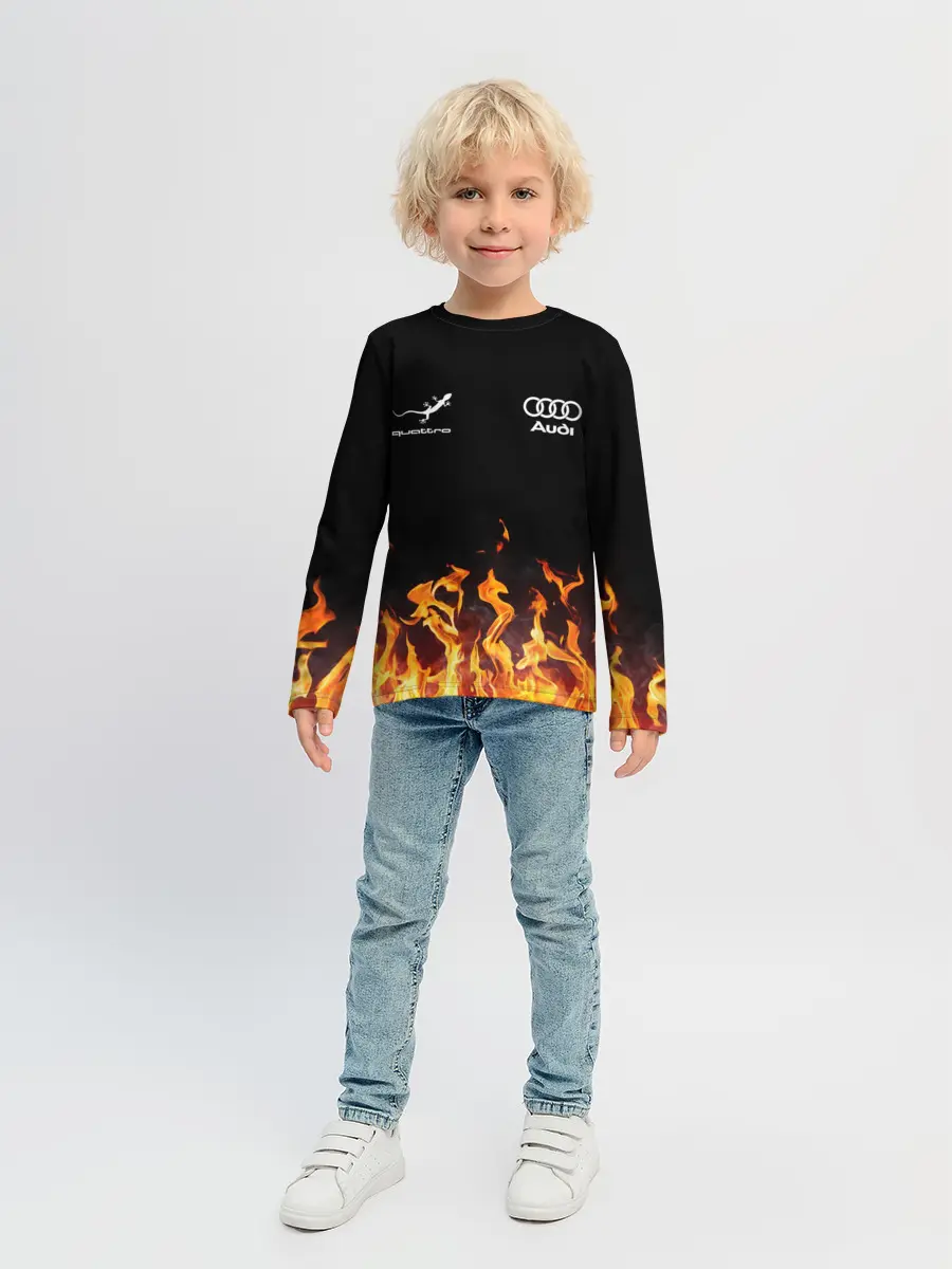 Детский лонгслив / Audi Ауди