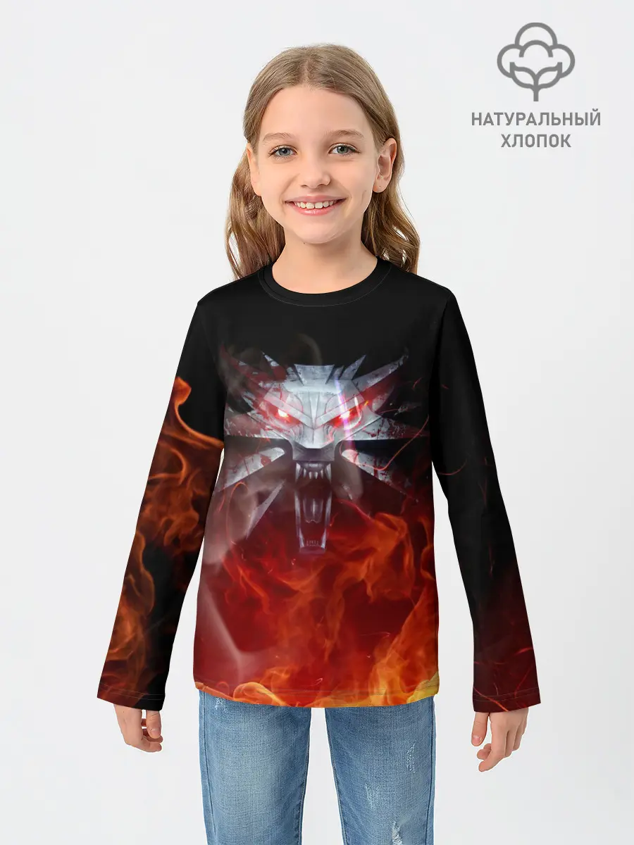 Детский лонгслив / ВЕДЬМАК / THE WITCHER / ГЕРАЛЬТ