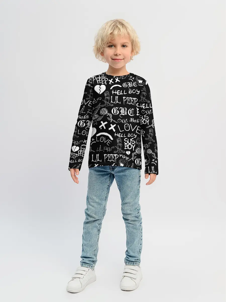 Детский лонгслив / LIL PEEP LOGOBOMBING | ЛИЛ ПИП