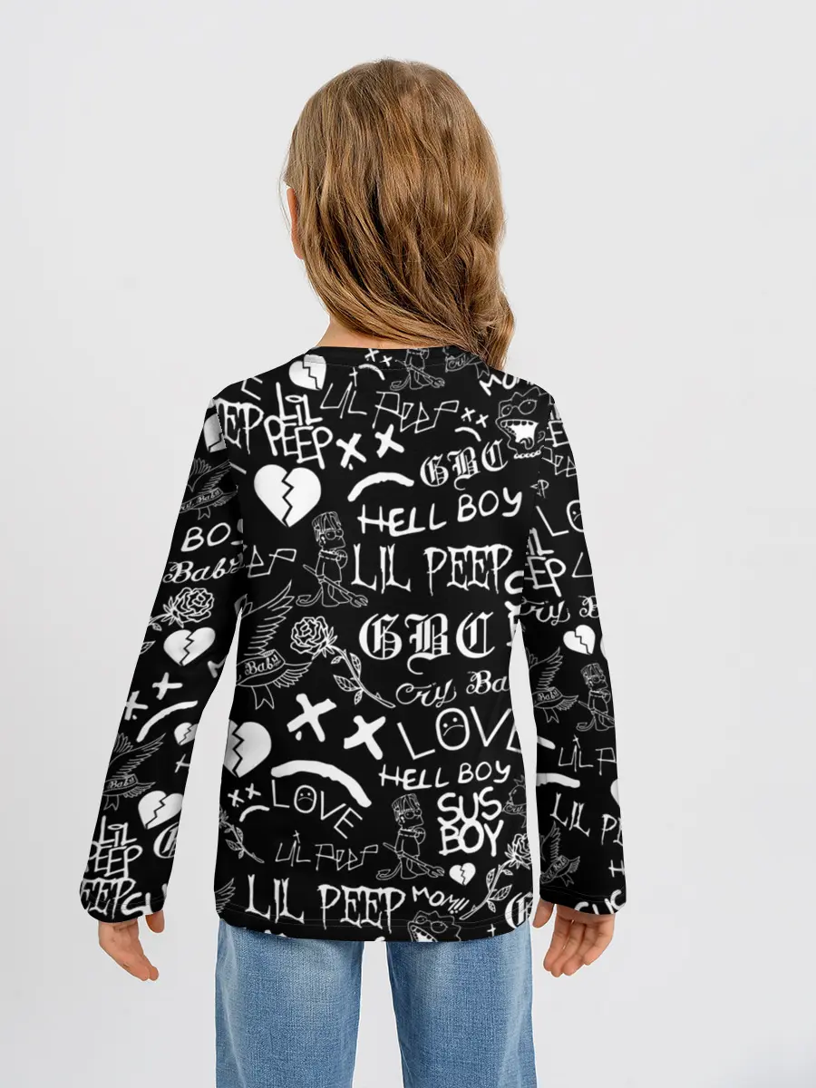 Детский лонгслив / LIL PEEP LOGOBOMBING | ЛИЛ ПИП