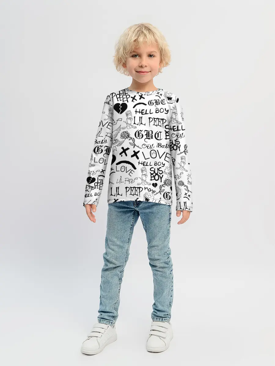 Детский лонгслив / LIL PEEP | ЛИЛ ПИП LOGOBOMBING