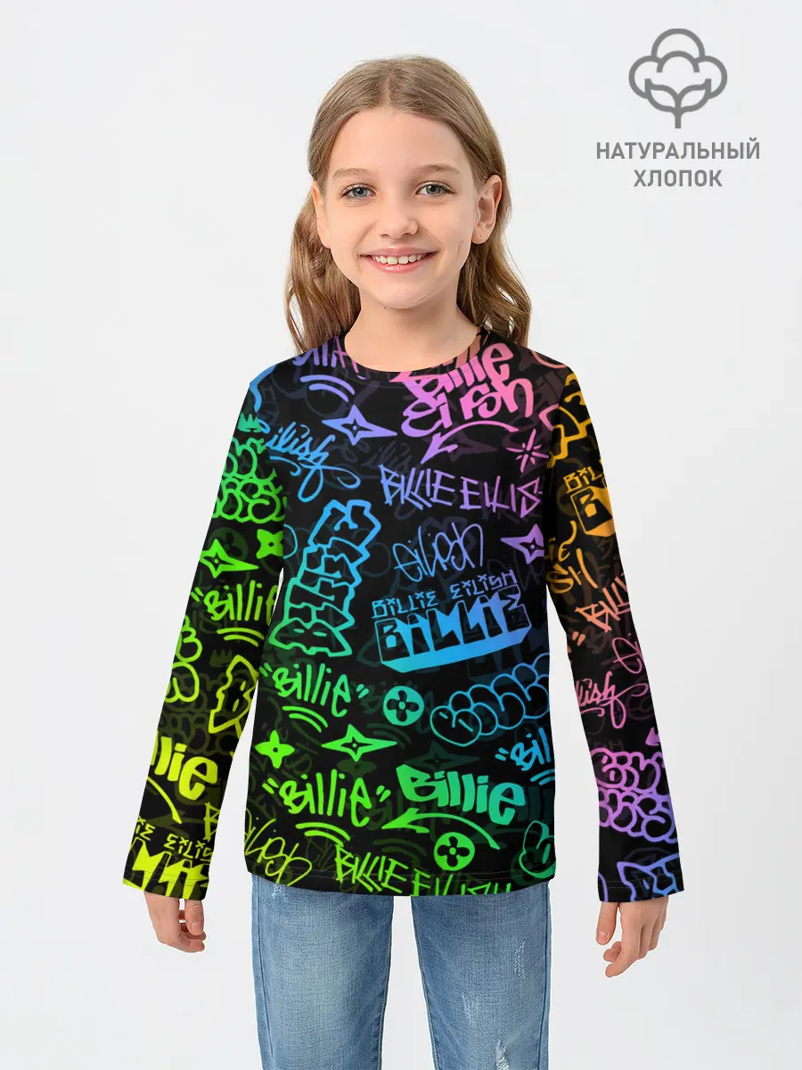 Детский лонгслив / BILLIE EILISH | БИЛЛИ АЙЛИШ