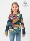 Детский лонгслив / Абстрактный рисунок