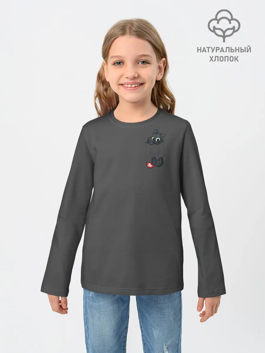 Детский лонгслив / Как приручить дракона