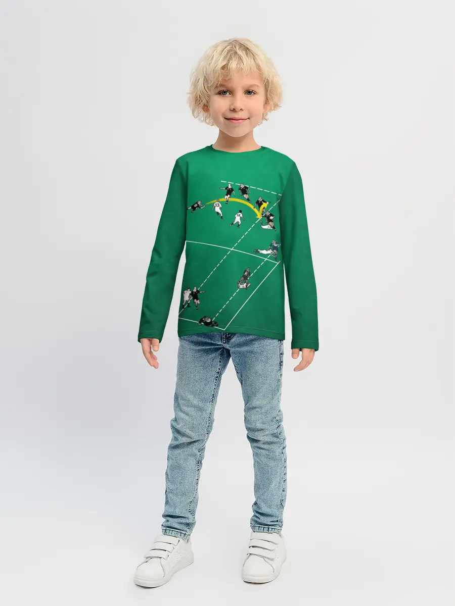 Детский лонгслив / Игра в регби