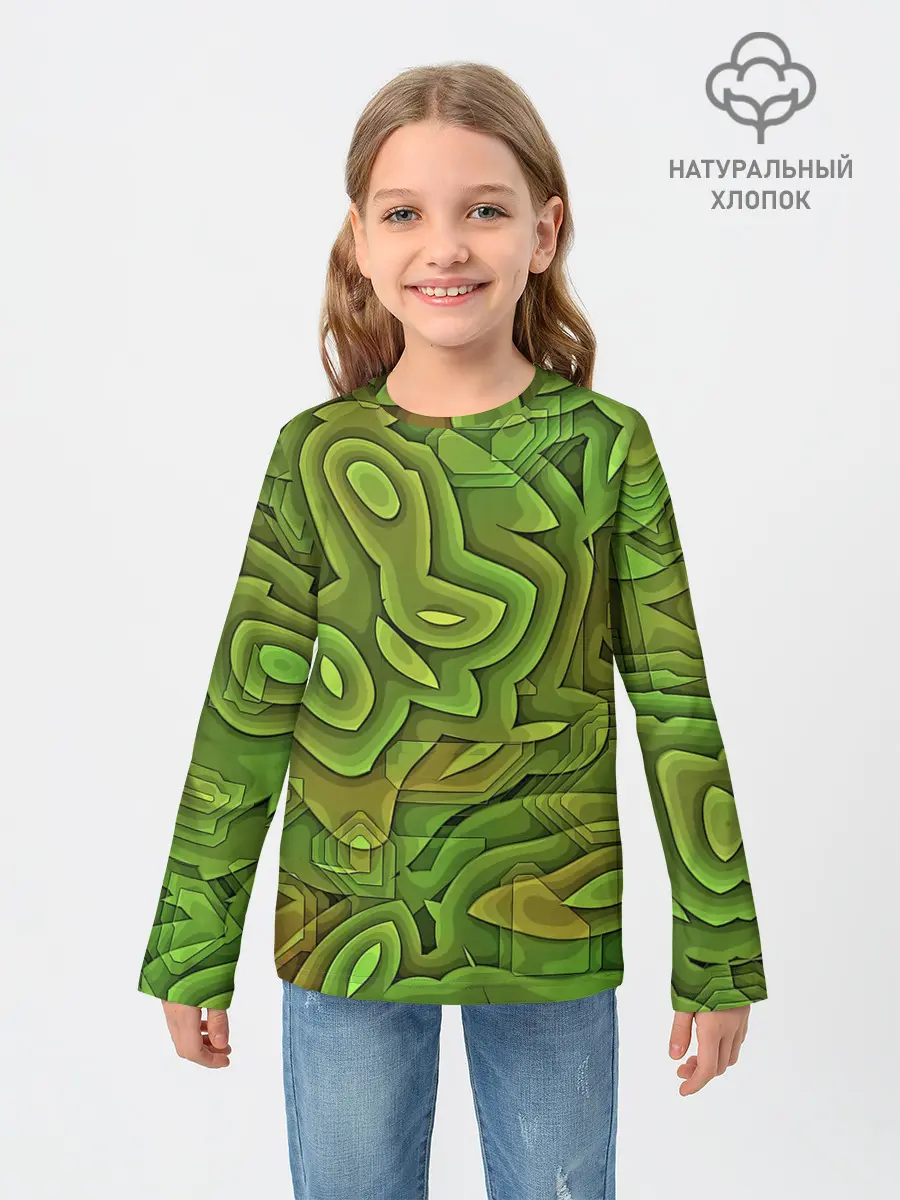 Детский лонгслив / Необычный камуфляж