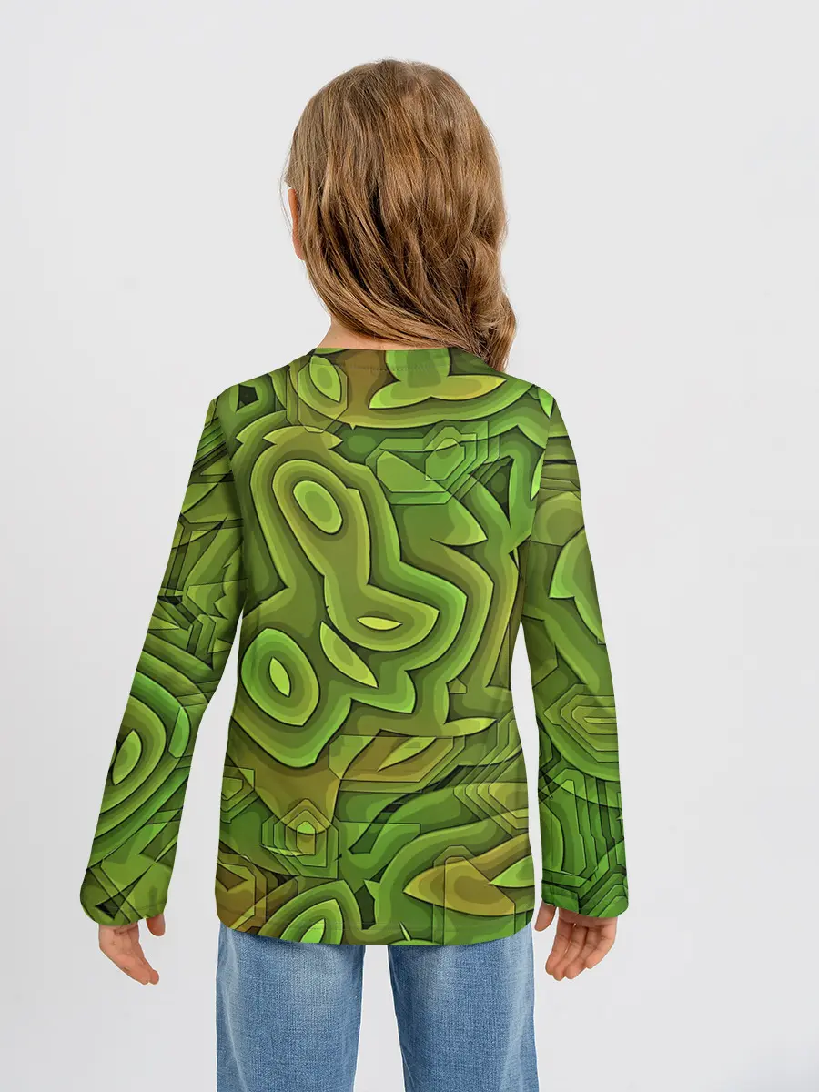 Детский лонгслив / Необычный камуфляж