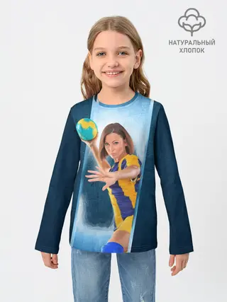 Детский лонгслив / Гандболистка