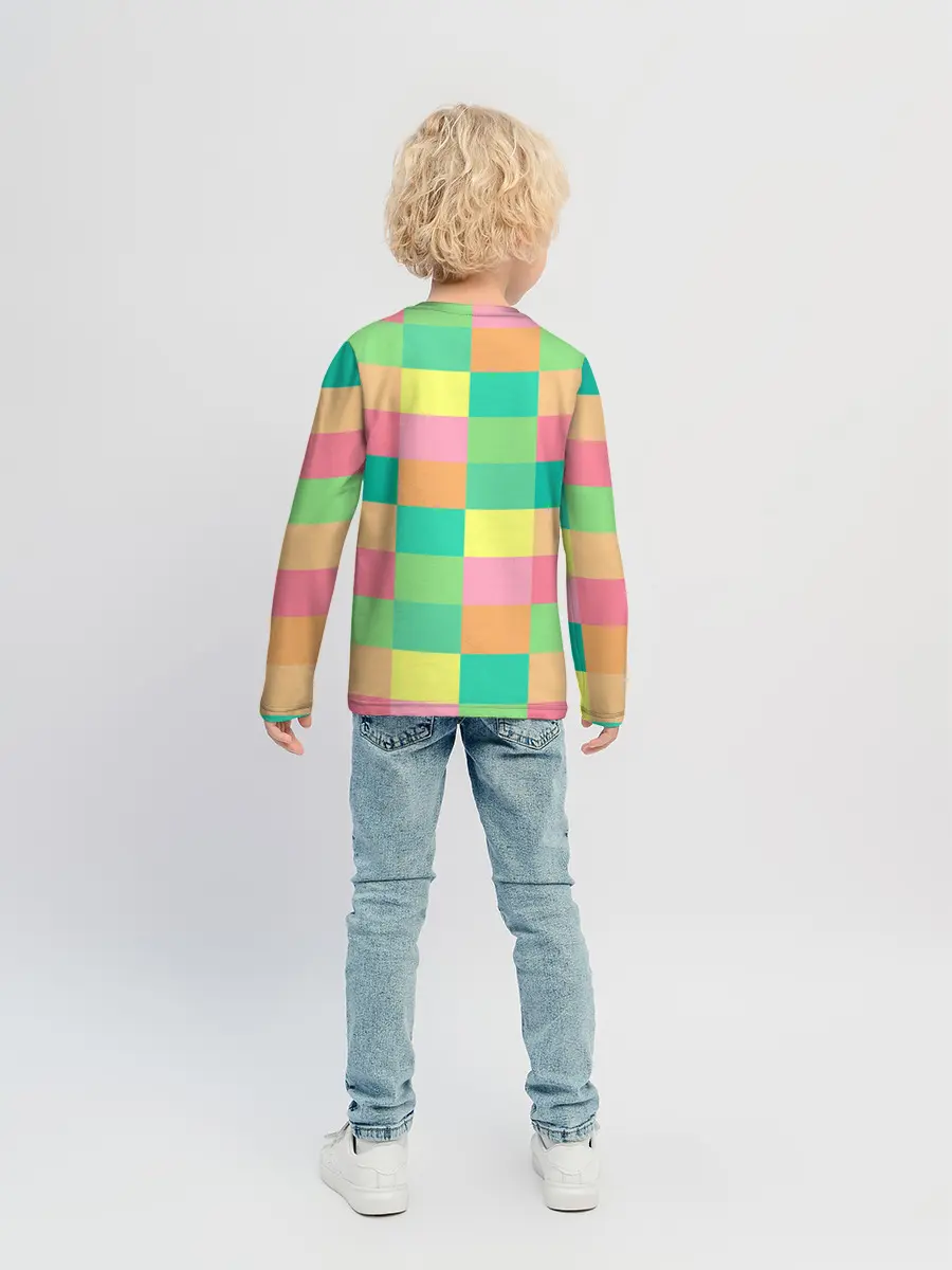 Детский лонгслив / Кубик Рубика