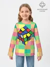 Детский лонгслив / Кубик Рубика