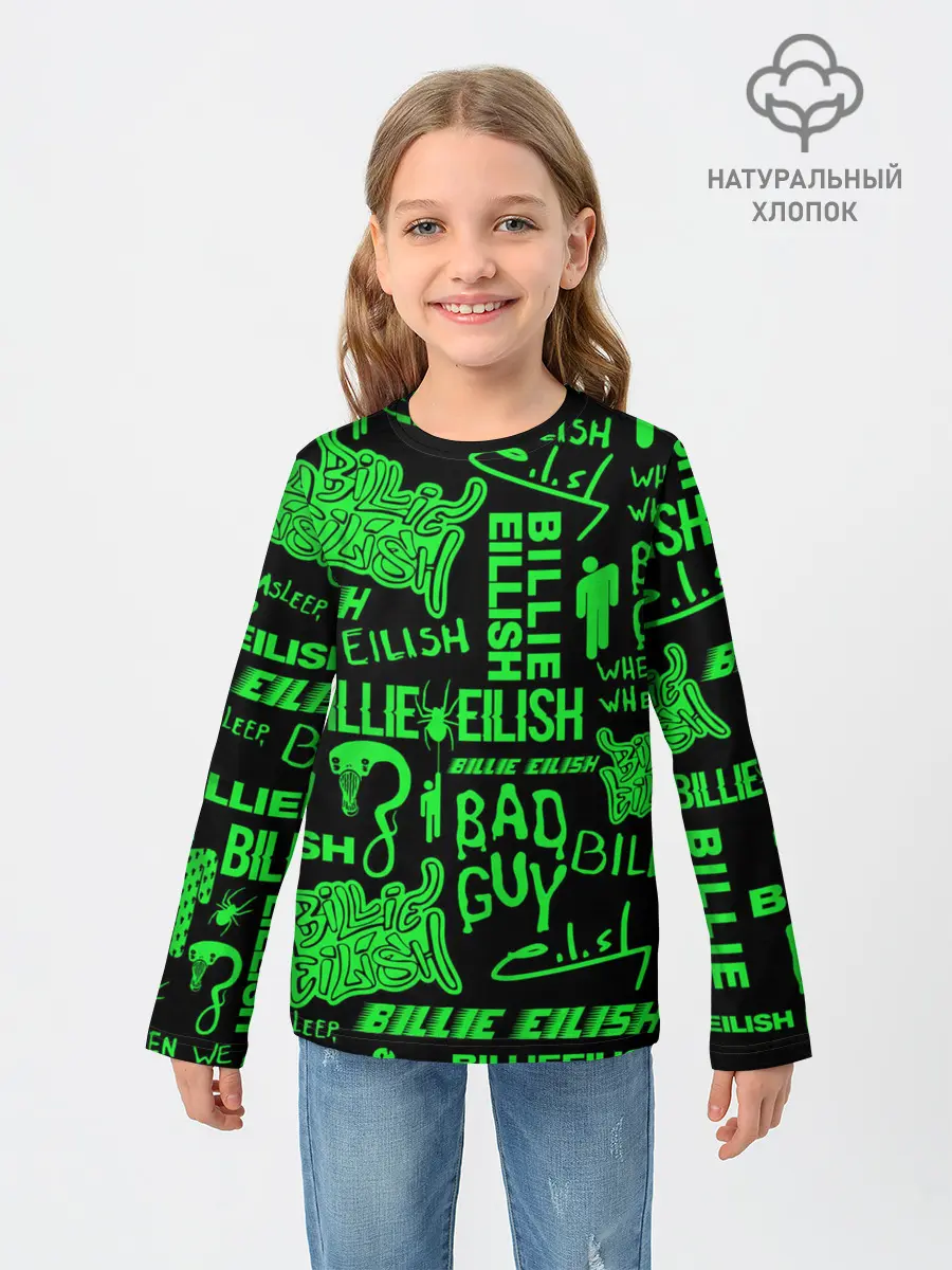 Детский лонгслив / BILLIE EILISH.