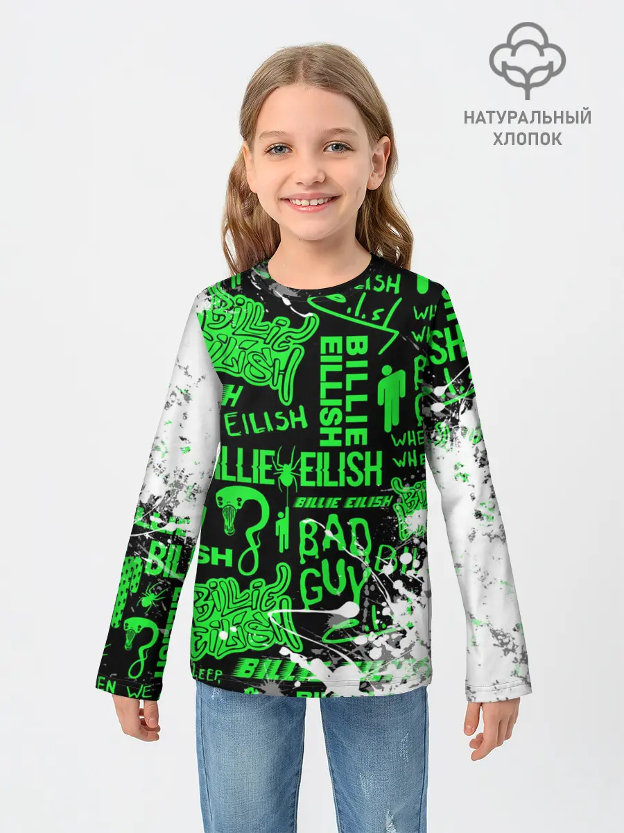 Детский лонгслив / BILLIE EILISH.