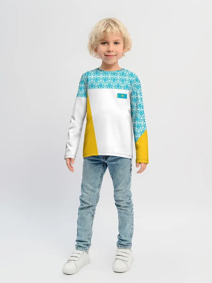 Детский лонгслив / Казахстан Форма