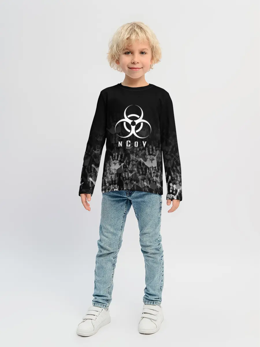 Детский лонгслив / nCoV | КОРОНАВИРУС