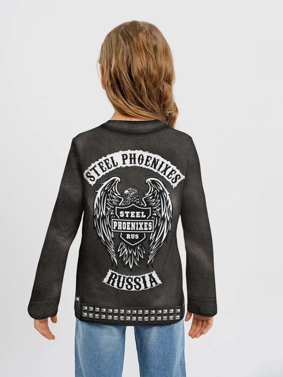Детский лонгслив / Косуха Байкерская