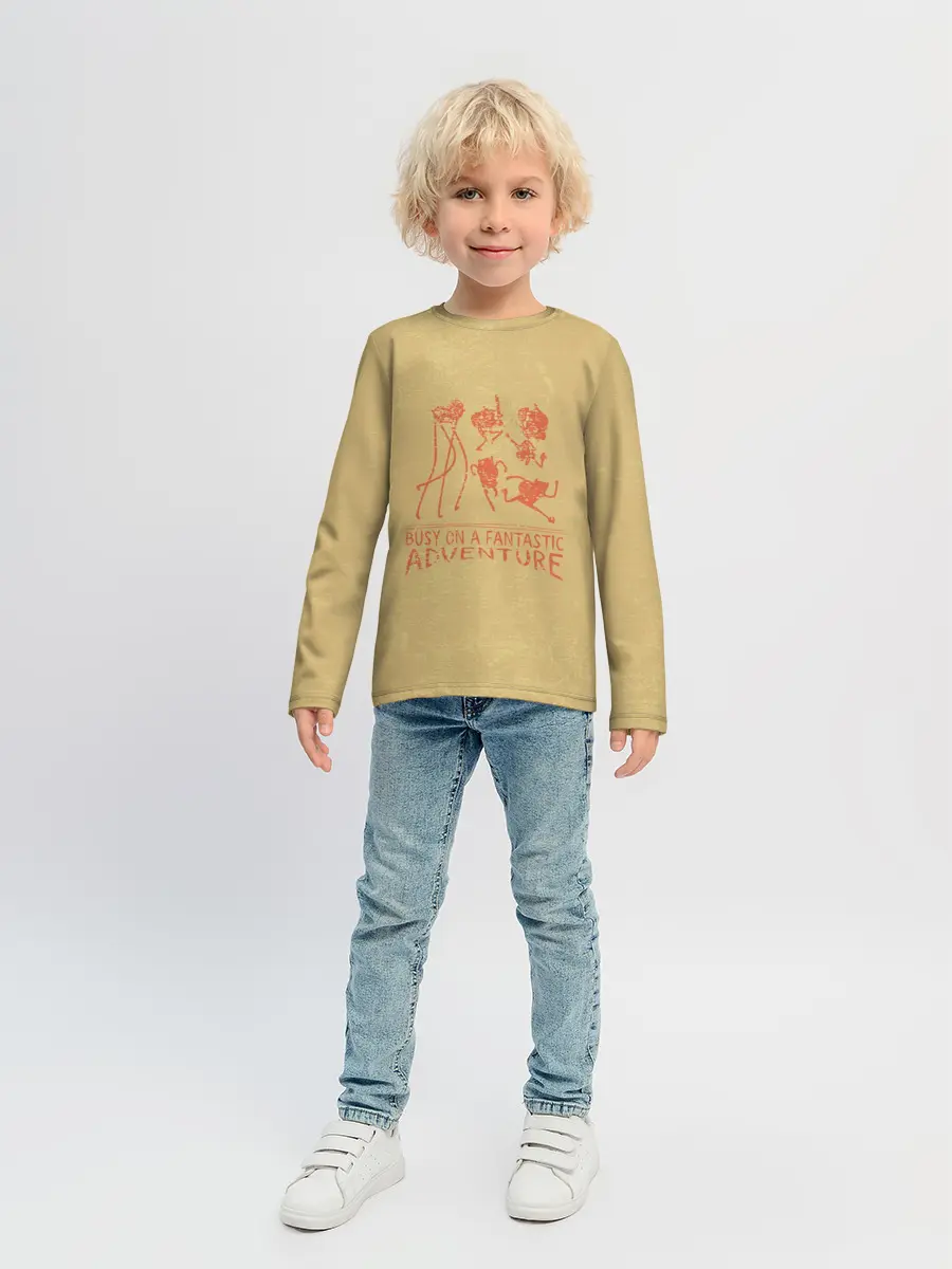 Детский лонгслив / Busy on a fantastic adventure