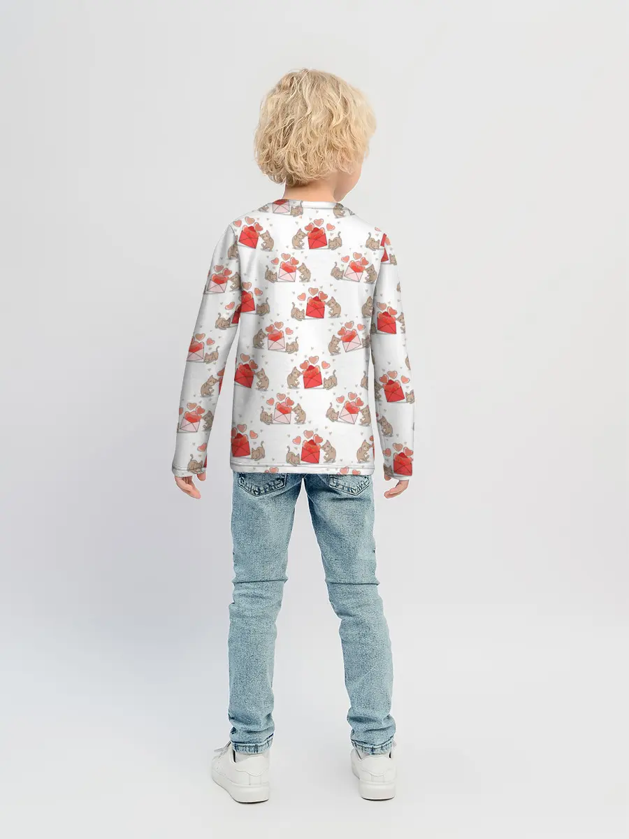 Детский лонгслив / Котики