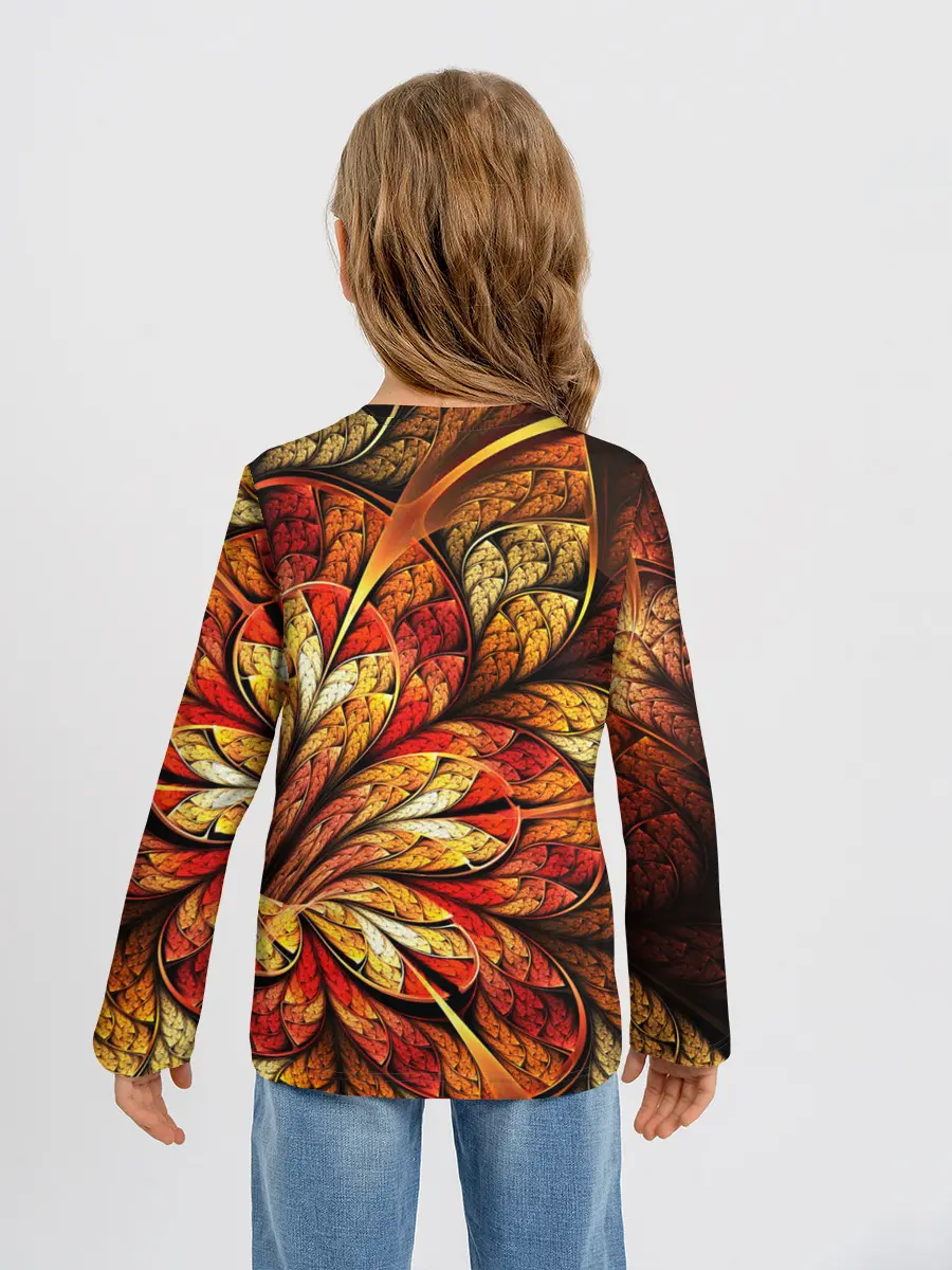 Детский лонгслив / ФРАКТАЛЬНЫЙ УЗОР