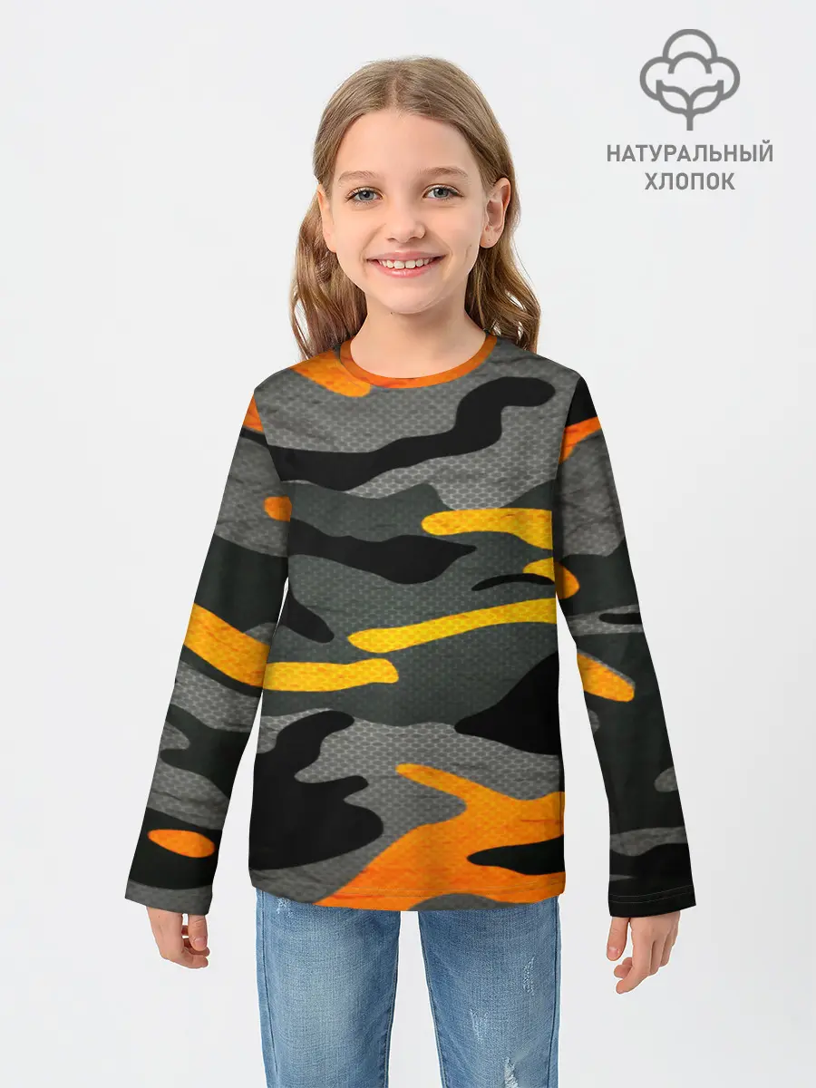 Детский лонгслив / КАМУФЛЯЖ АРМЕЙСКИЙ