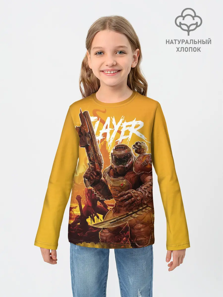 Детский лонгслив / Doom Slayer