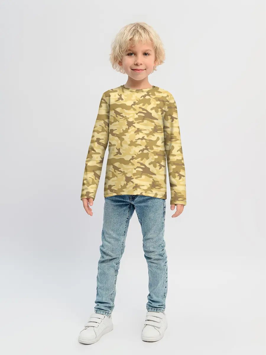 Детский лонгслив / КАМУФЛЯЖНЫЙ СТИЛЬ