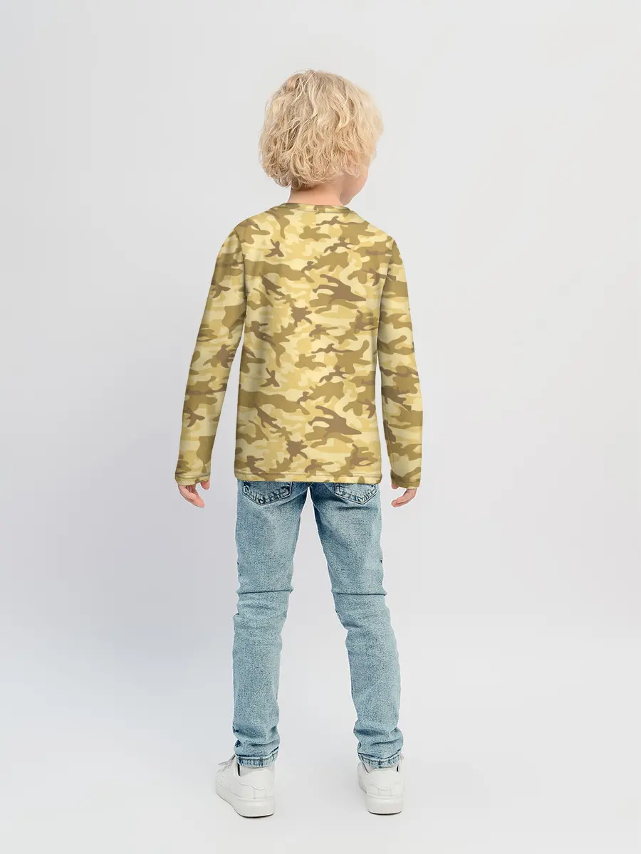 Детский лонгслив / КАМУФЛЯЖНЫЙ СТИЛЬ