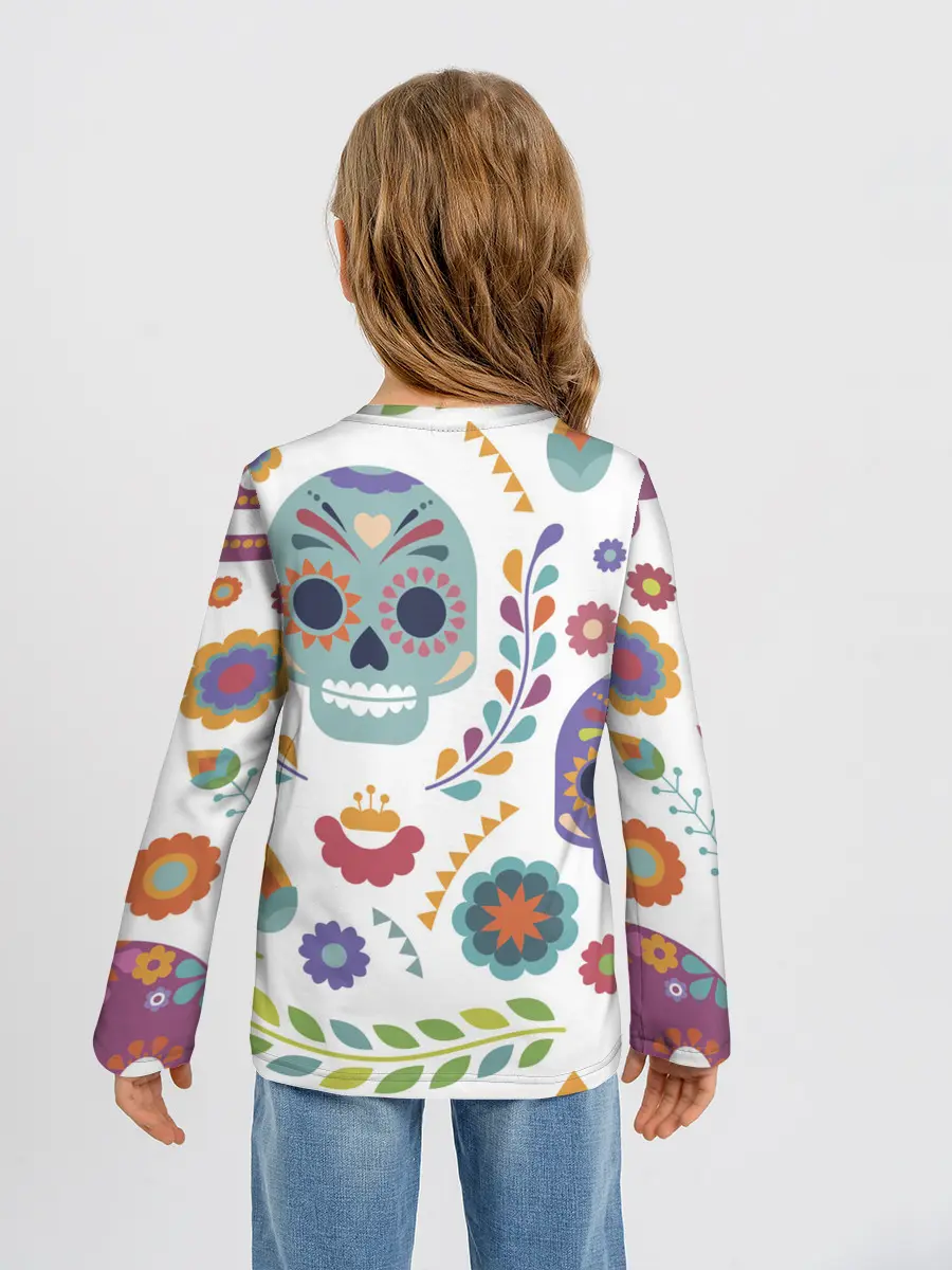 Детский лонгслив / Мексиканские мотивы