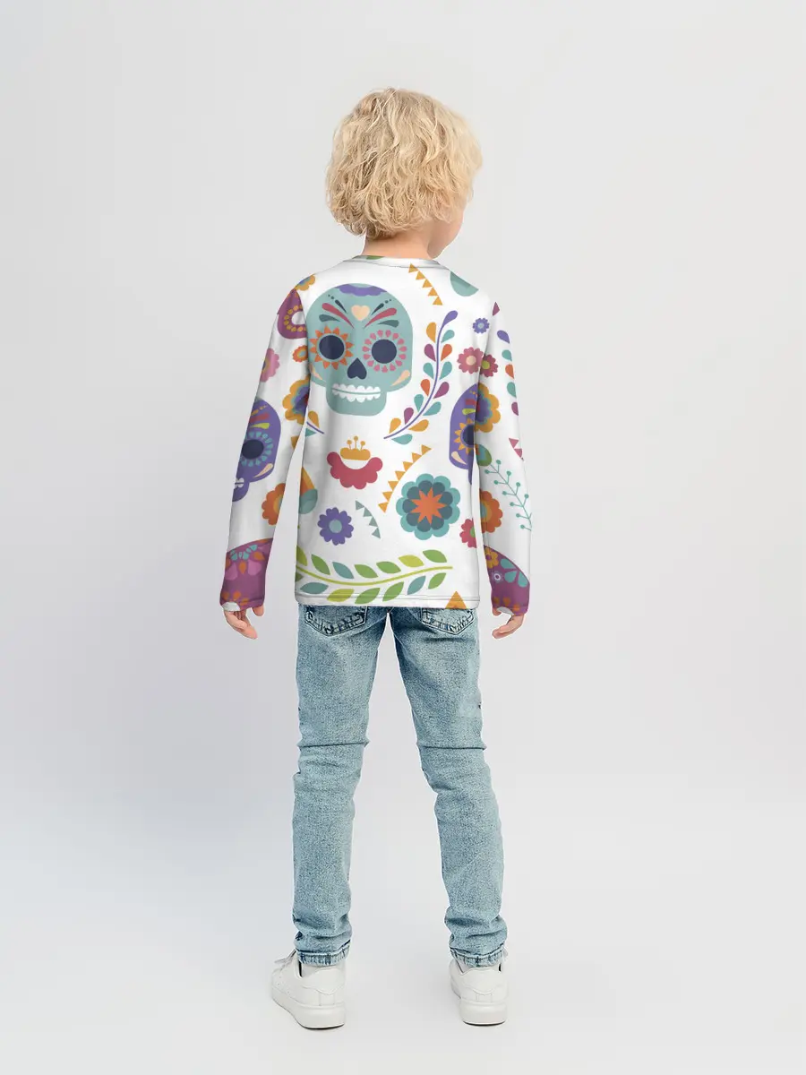 Детский лонгслив / Мексиканские мотивы