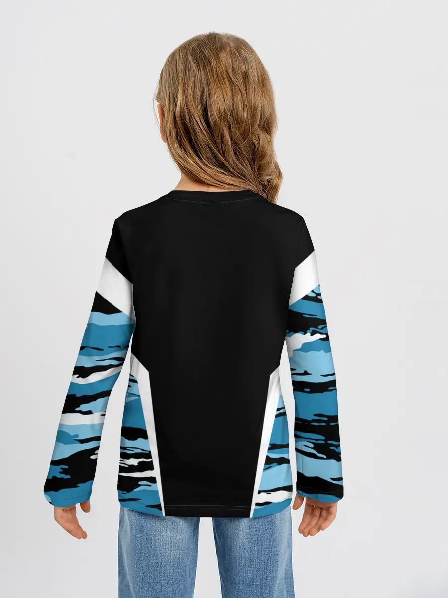 Детский лонгслив / Камуфляж ВДВ