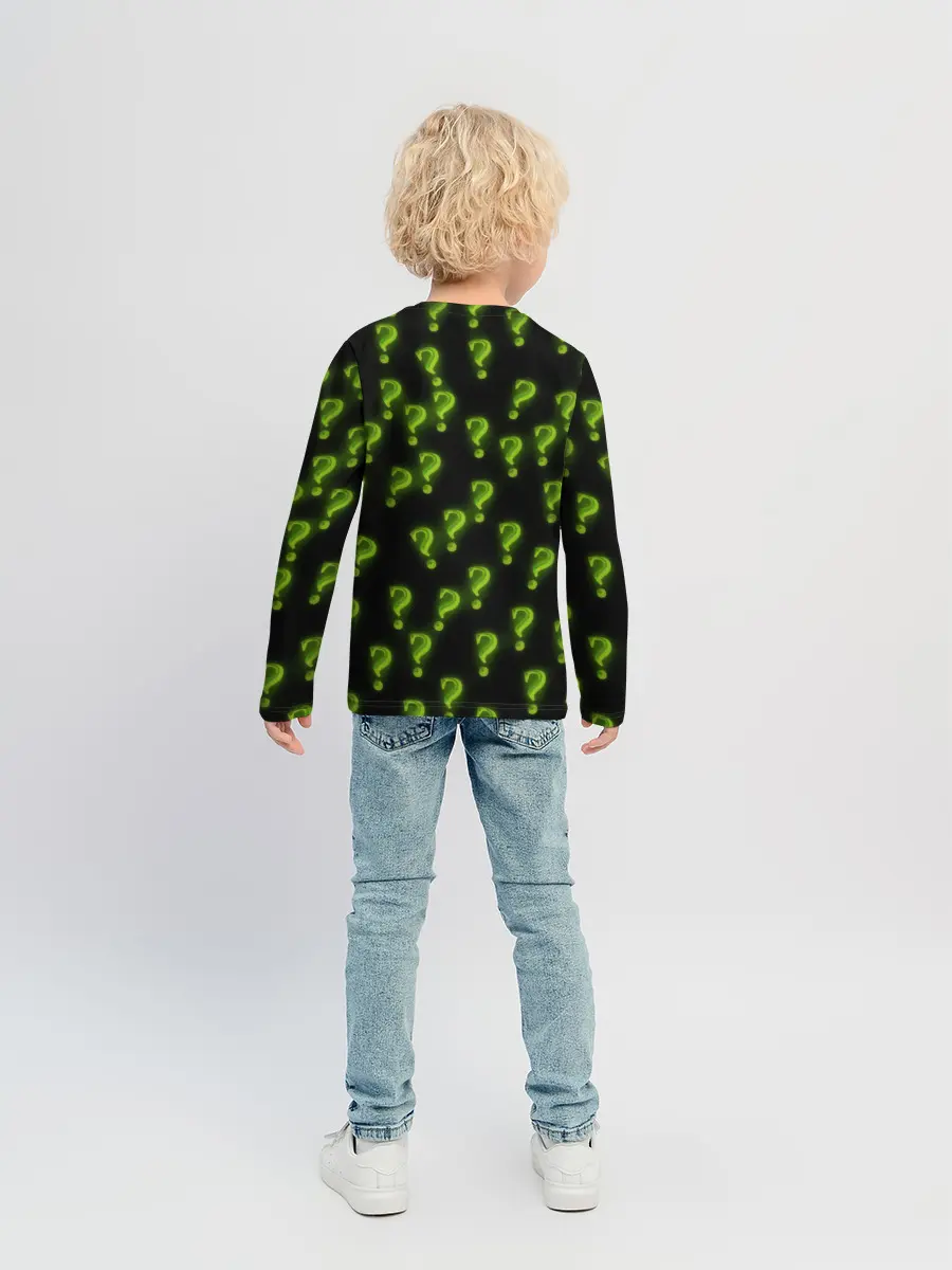 Детский лонгслив / Знак вопроса