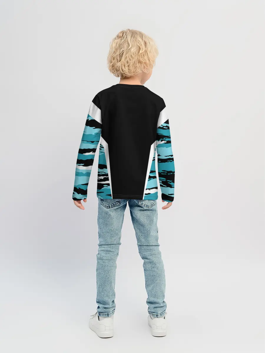 Детский лонгслив / ВВС России Камуфляж