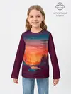Детский лонгслив / Minimal forest sunset