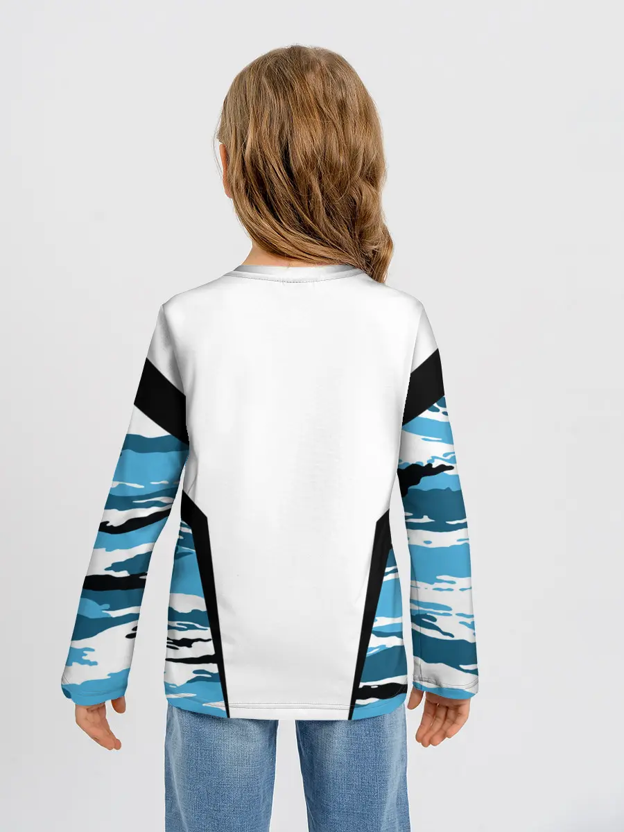 Детский лонгслив / ВМФ России камуфляж