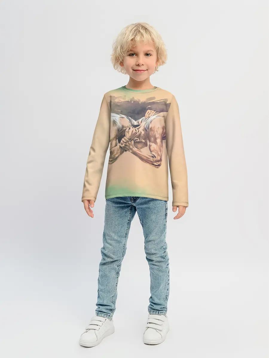 Детский лонгслив / Борьба