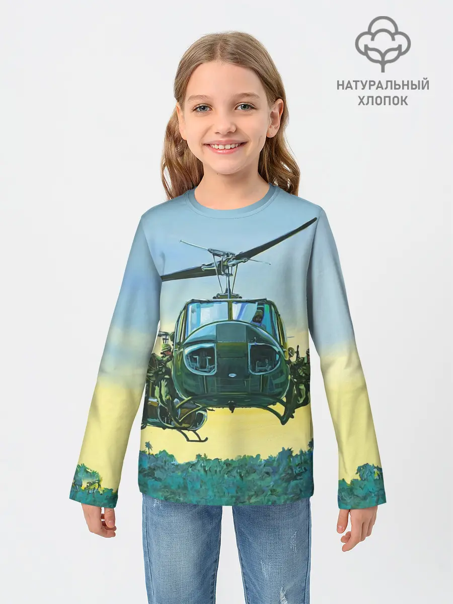 Детский лонгслив / Вертолеты